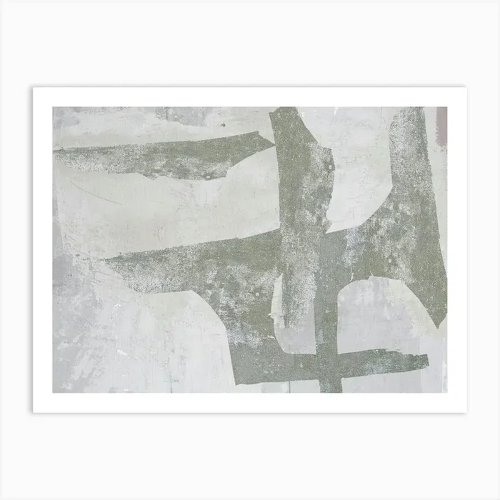 Minimalist Wabi Sabi Japandi Abstract Painting Art Print by Lily Pope