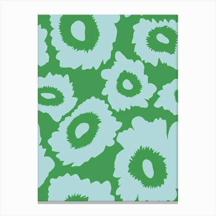 Minted Flower Canvas PrintMA by Miho art studio