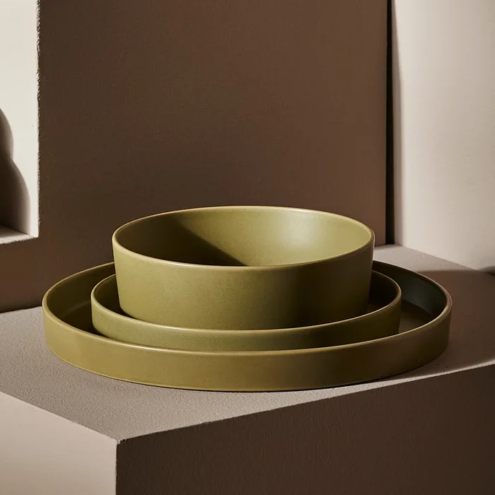 Modan Stoneware Dinnerware Set – Green