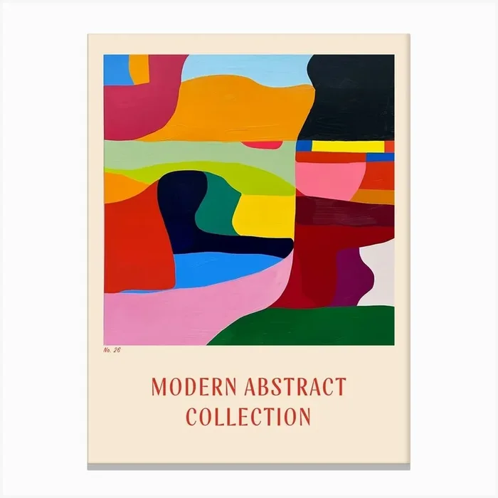 Modern Abstract Collection Poster 26 Canvas Print by Hue Horizons Art Prints