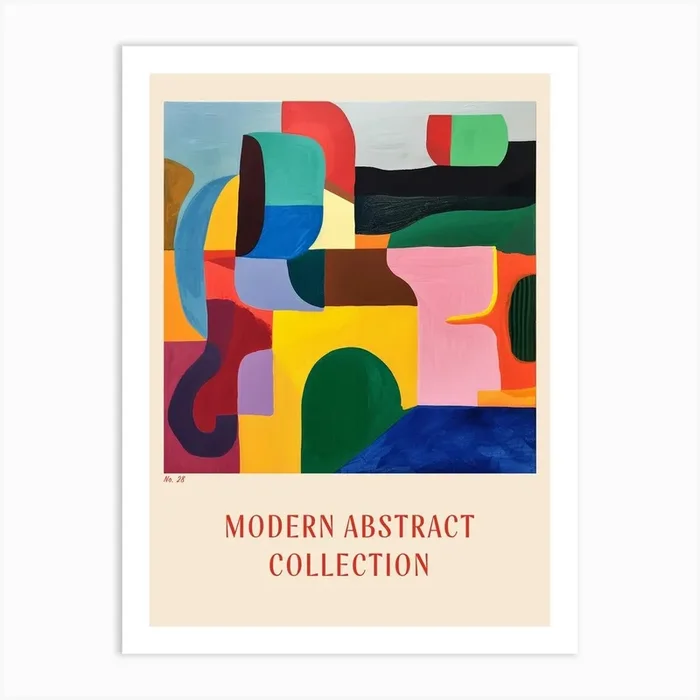 Modern Abstract Collection Poster 28 Art Print by Hue Horizons Art Prints