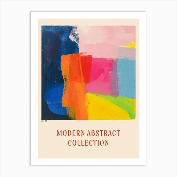 Modern Abstract Collection Poster 32 Art Print by Hue Horizons Art Prints