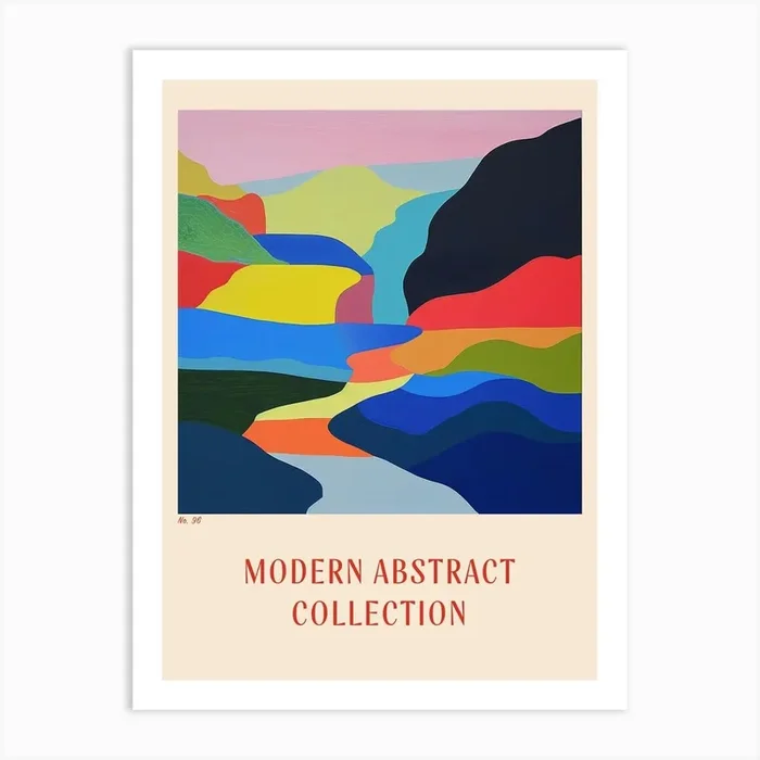 Modern Abstract Collection Poster 96 Art Print by Hue Horizons Art Prints