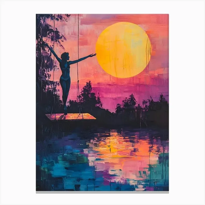 Modern Woman At Sunrise 3 Canvas PrintSC by S.K. Coghlan