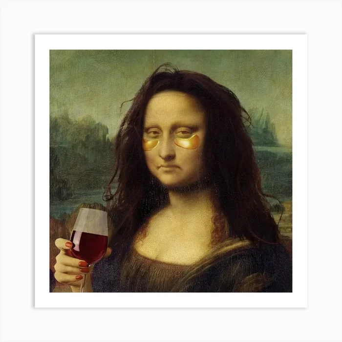 Monday Lisa Square Art Print by 360brain