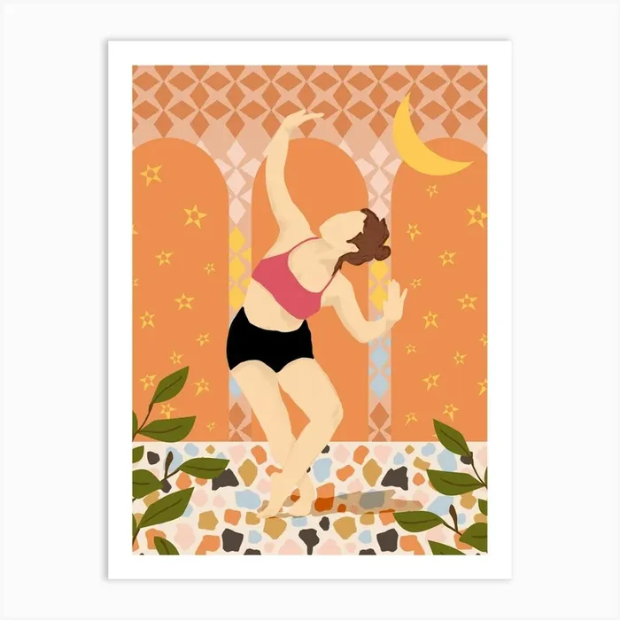 Moonlit Dance Art Print by Kintsugi 99