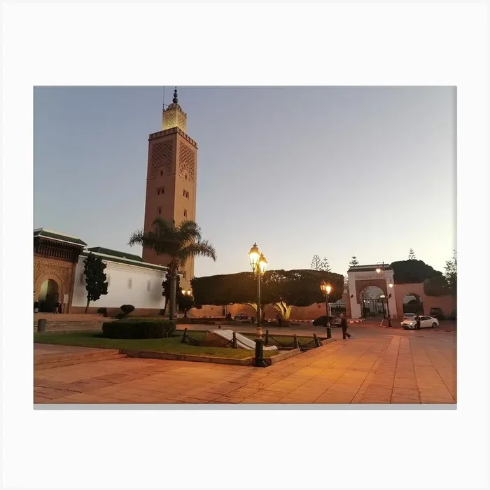 mosque in morocco Canvas Print by Johana Artistic Whispers