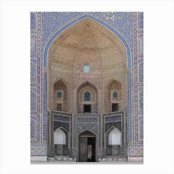 Mosque In Uzbekistan Canvas PrintP by Photolovers