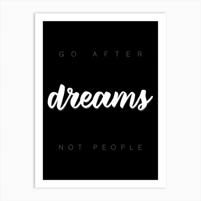 Motivation Quote 02 Art Print by Nikita Abakumov
