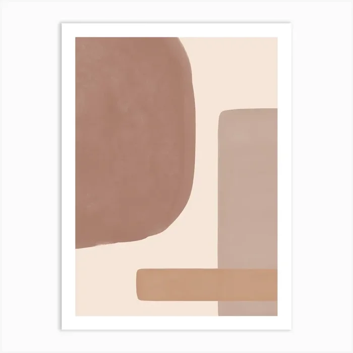 Muted Watercolor Abstract Art Print by Indio Page