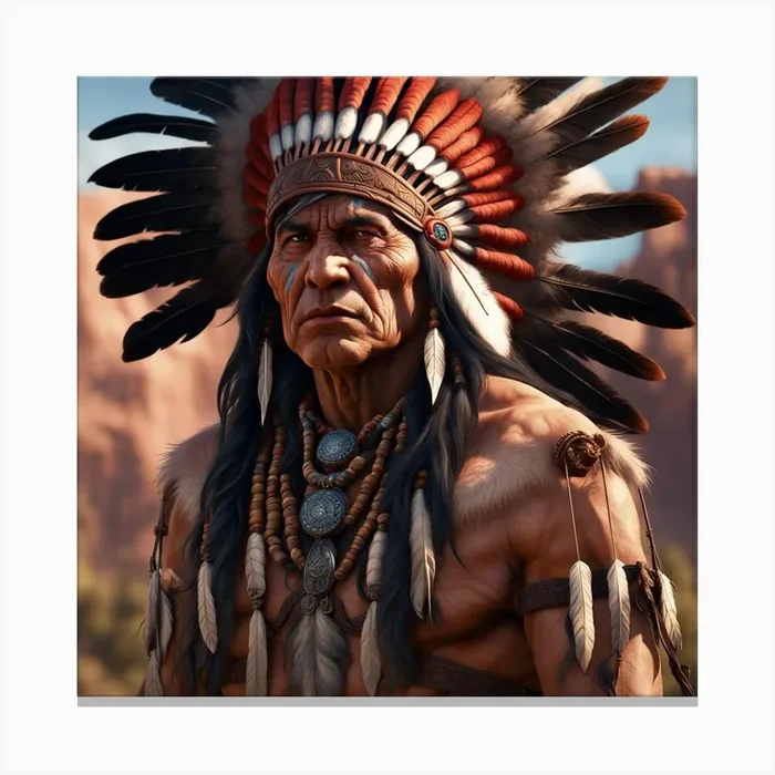 Native American8 Canvas Print by Dids98