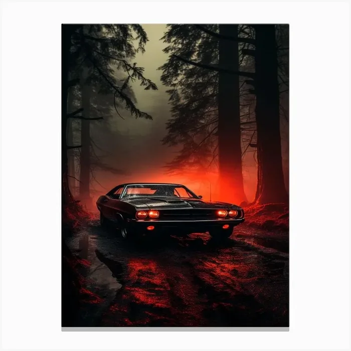 nature car art Canvas Print by takishi