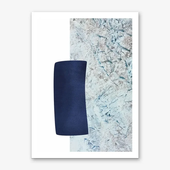 Navy Winter Art Print by petiteCAPS