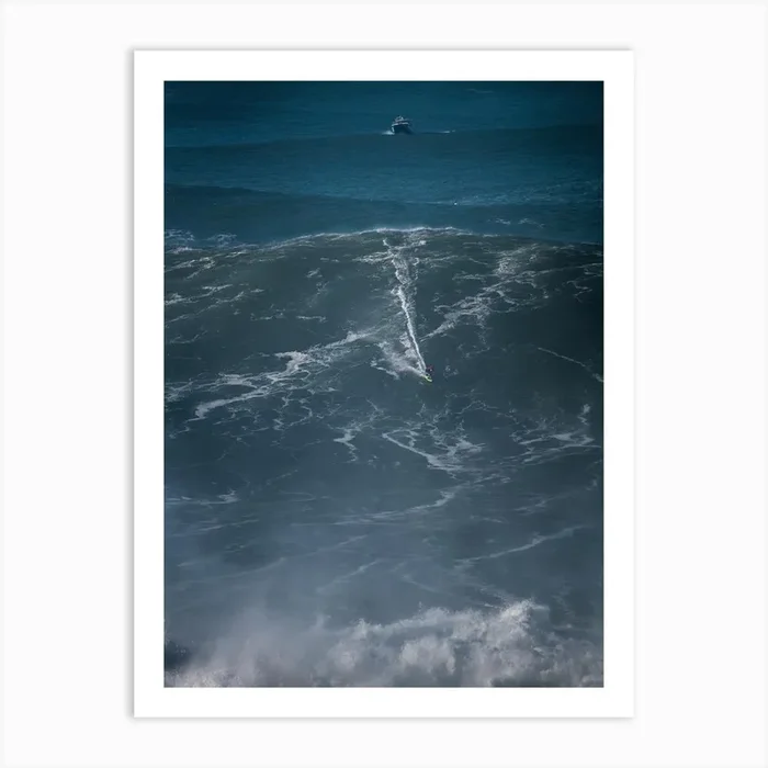 Nazaré Monster Wave | Surfing Portugal | Travel Photography Europe Art PrintDD by Dayenne Design