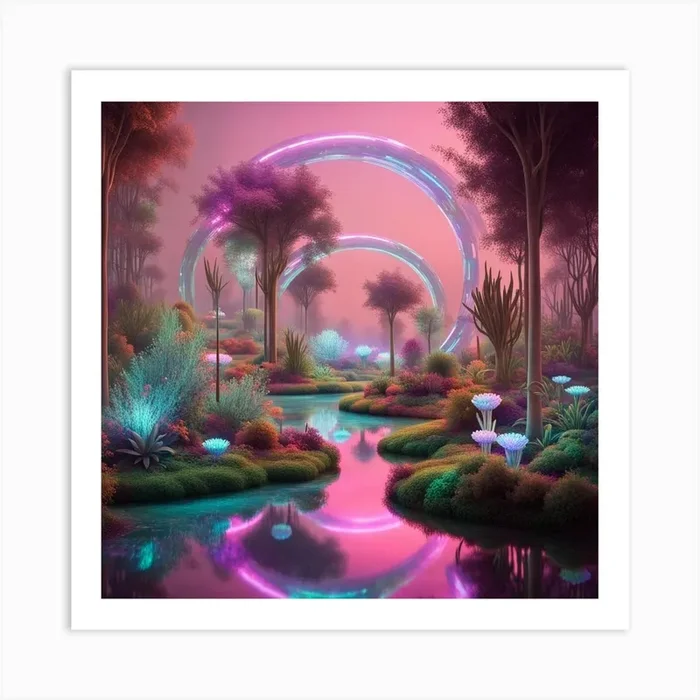 Nebula Art PrintW by Wisdom