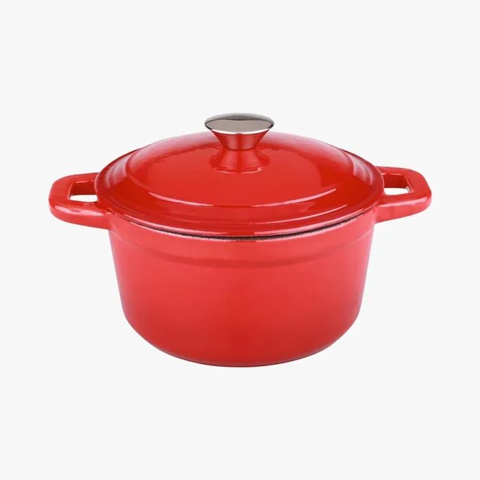 Neo Covered Round Dutch Oven – Red – Cast Iron by BergHOFF