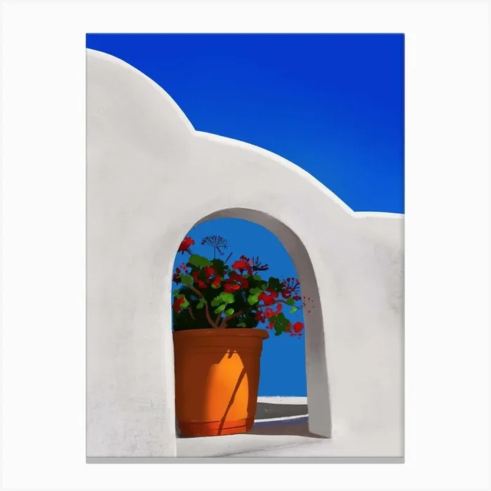 Nested In A Niche Canvas Print by Cosmic Soup