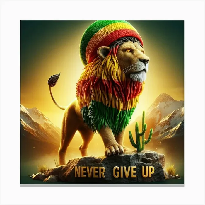 Never Give Up 3 Canvas PrintJB by Jeff Benson