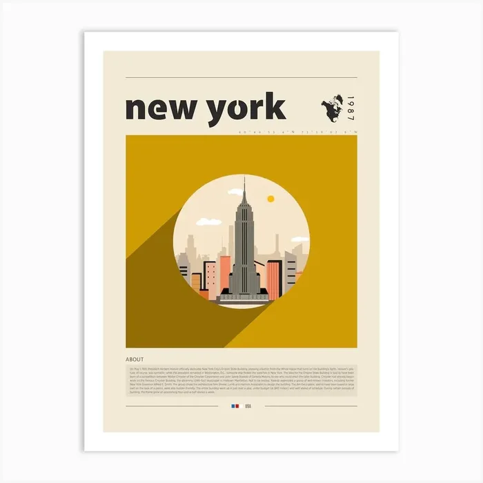 New York Art Print by Gastro World