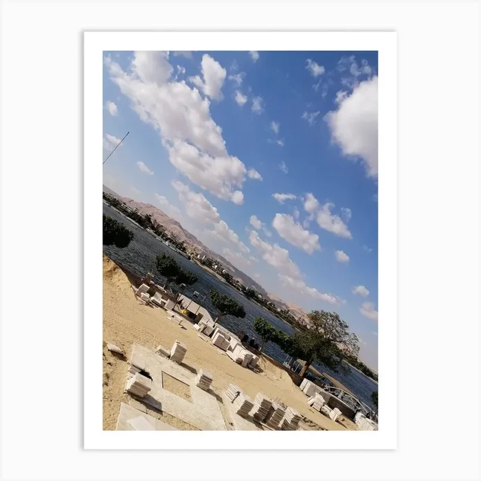 Nile River Art PrintR by Rawan