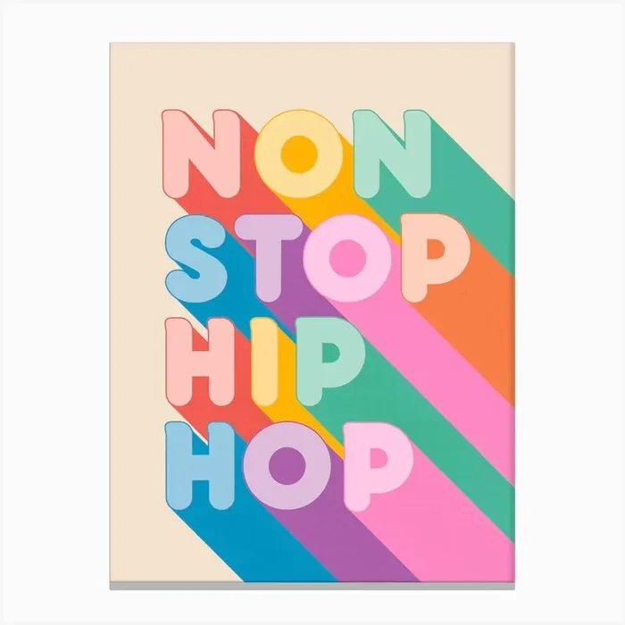 Non Stop Hip Hop Canvas Print by showmemars