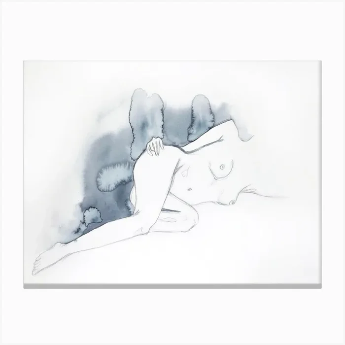 Nude 1 Canvas Print by Elizabeth Becker