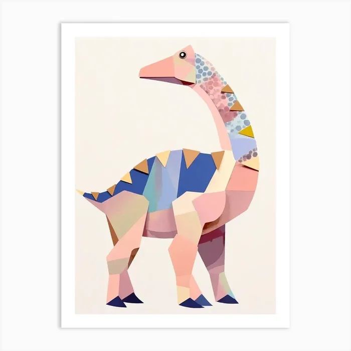 Nursery Dinosaur Art Euoplocephalus 1 Art Print by Scribble Studio