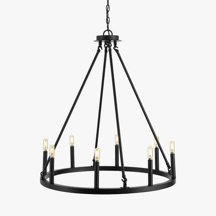 Oberto Ring 8-Light LED Chandelier – Oil Rubbed Bronze by JONATHAN Y