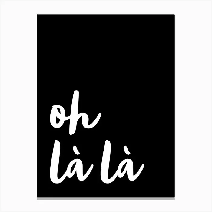 Ohlala Canvas Print by Hecetu