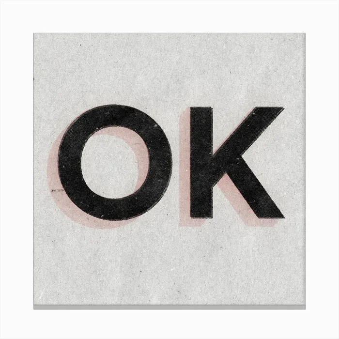 Ok Canvas Print by Mambo