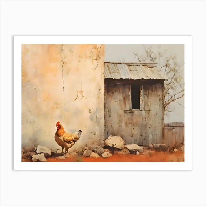Old Stone Farm Warm Tones 9 Art PrintSC by S.K. Coghlan