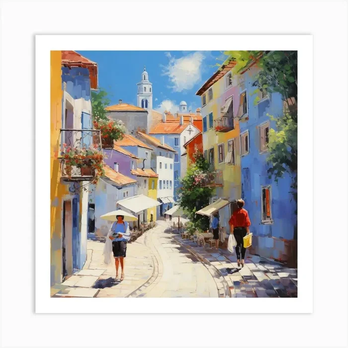 Oleo Viejo San Juan 2 Art PrintB by Boriblack