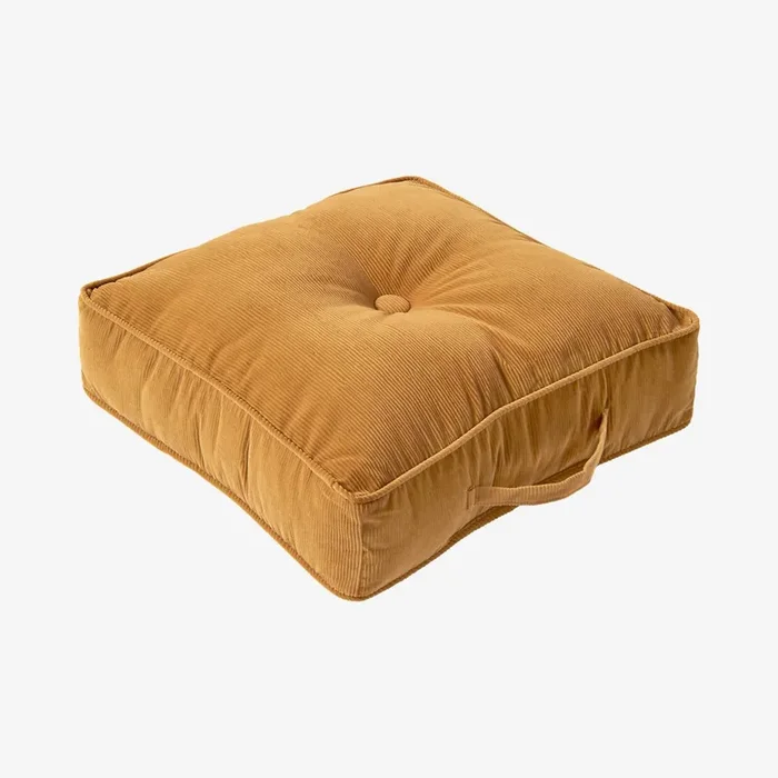 Omaha / Amigo Square Floor Pillow – Buff by The Cozy Cloth