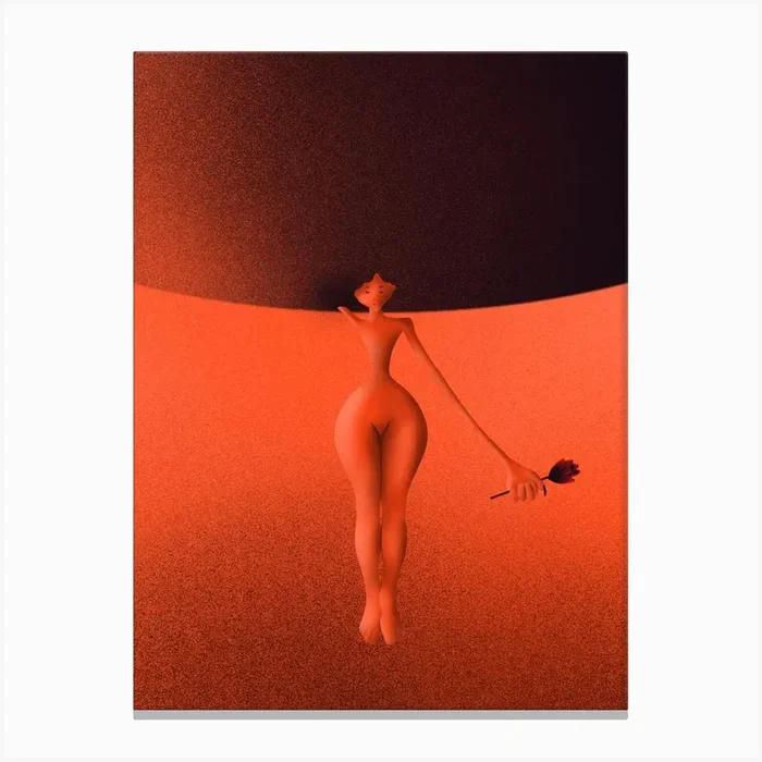 Orange Hips Canvas Print by Ninja Doodle
