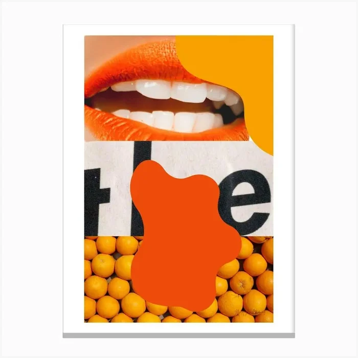 Oranges And Lips Canvas PrintM by Maylis
