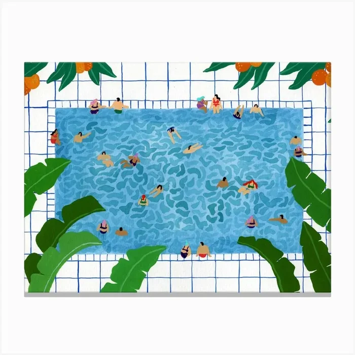 Oranjepool Canvas Print by Helo Birdie