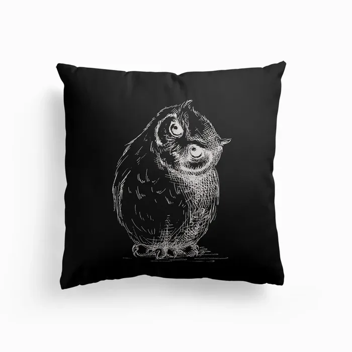 Owl Canvas Cushion by Via Fang