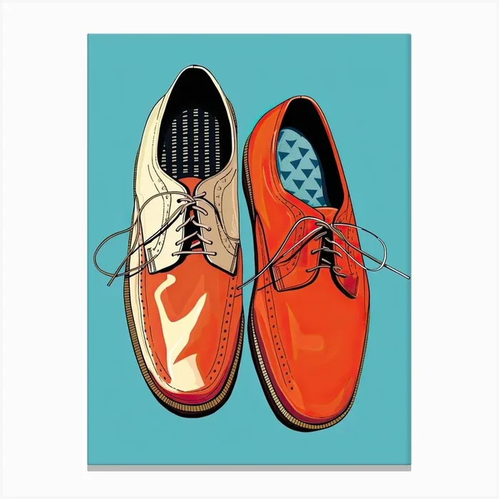 Pair Of Shoes Canvas Print by DaarbyN