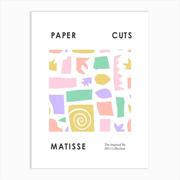 Paper Cuts Matisse 4 Art Print by Mambo