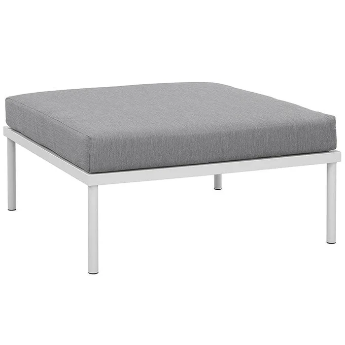 Peace Outdoor Patio Aluminium Ottoman