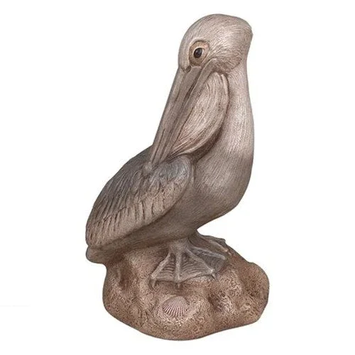 Pelican On A Rock Sculpture 18.5 ” High