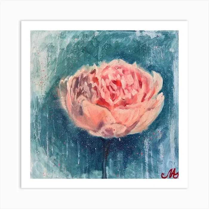 Peony Art Print by Anna Mamonkina