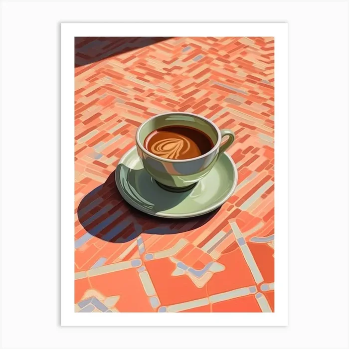 Peppermint Mocha Art Print by Artful Appetite
