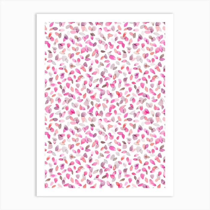 Petals Pink Art Print by Ninola Design