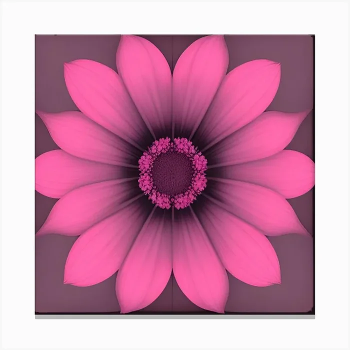 Pink Daisy Canvas Print by Almalitica