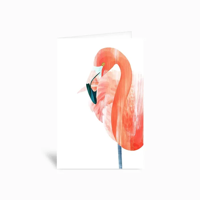 Pink Lady Greetings Card by Goed Blauw