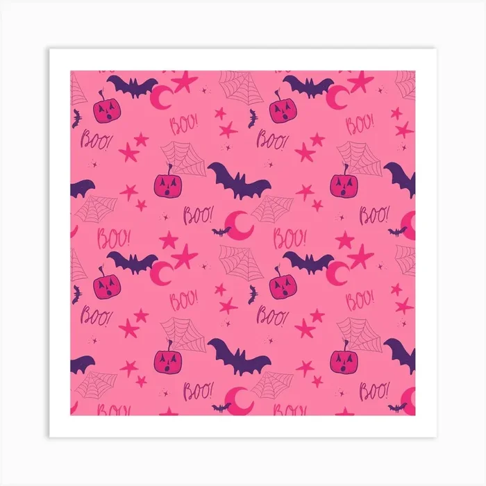 Pink Pumpkin On Pink Art Print by MiniPopTart