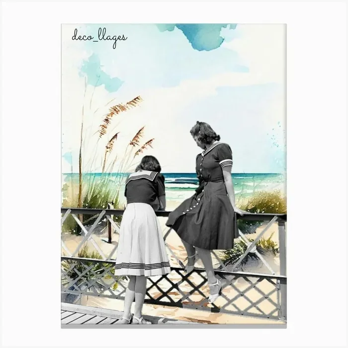 Plage 2 Canvas Print by Decollages