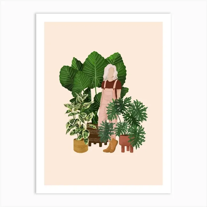 Plant Friends 3 Art Print by Gush Art Studio