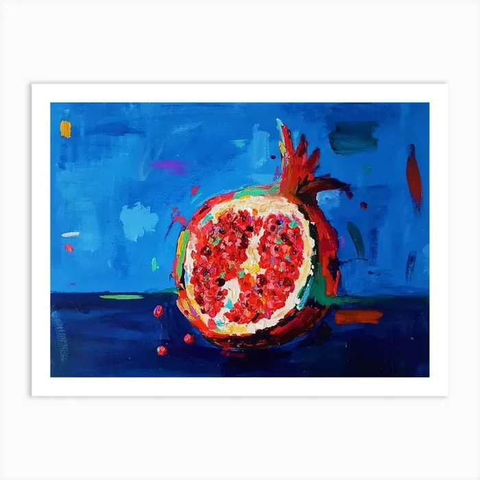 Pomegranate Art Print by Dawn Underwood